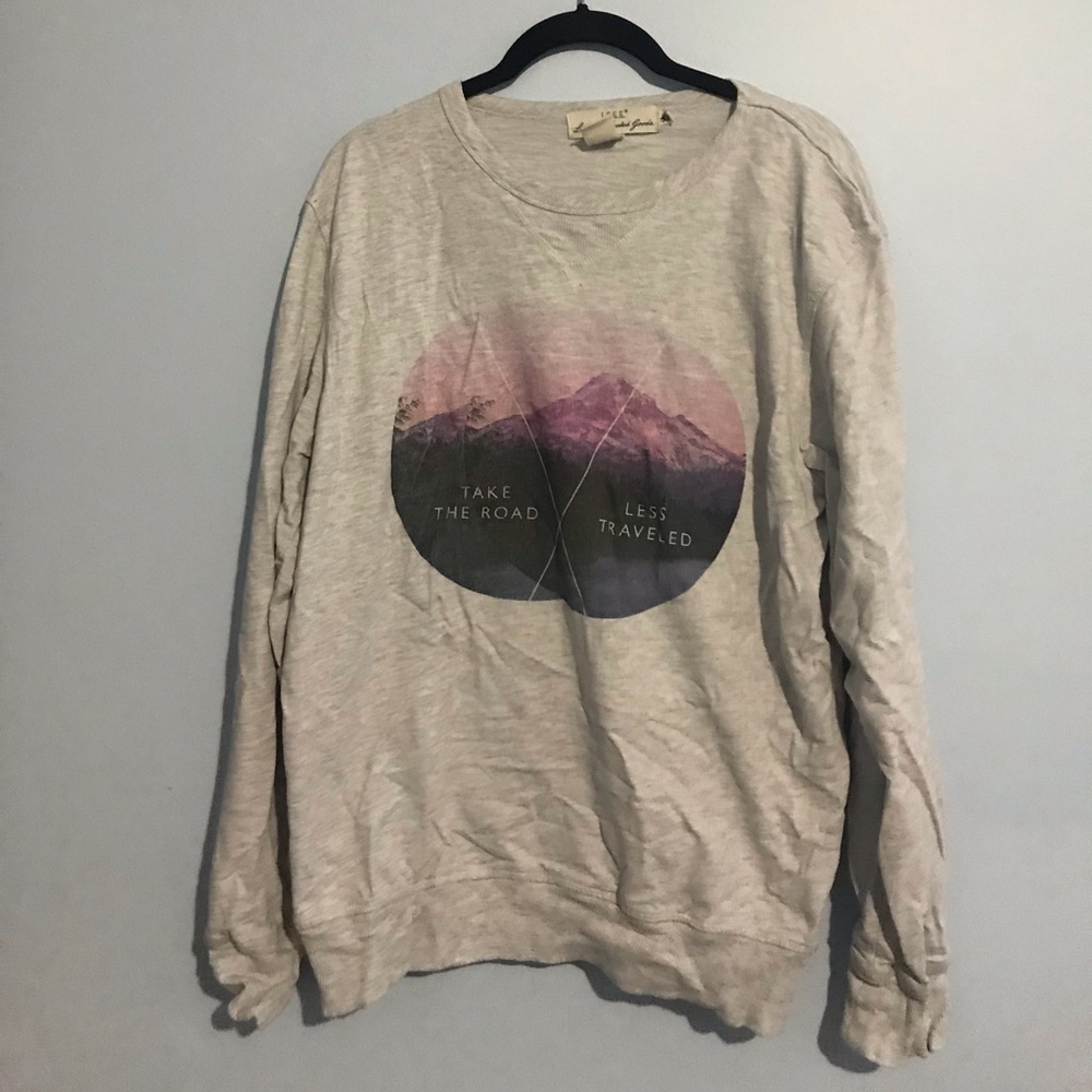 H&M “Take The Road Less Traveled” Gray Sweater
